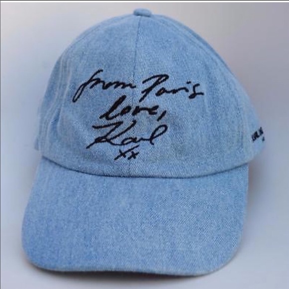 Karl Lagerfeld Accessories - Karl Lagerfeld Denim Baseball Cap